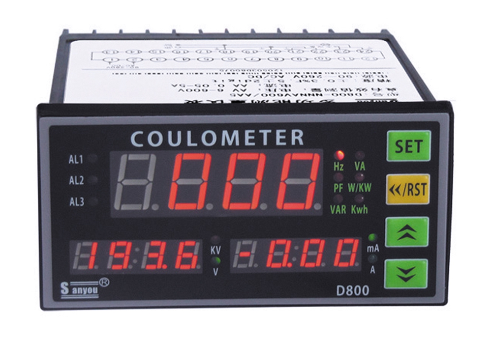 D-series single-phase intelligent electrical parameter table