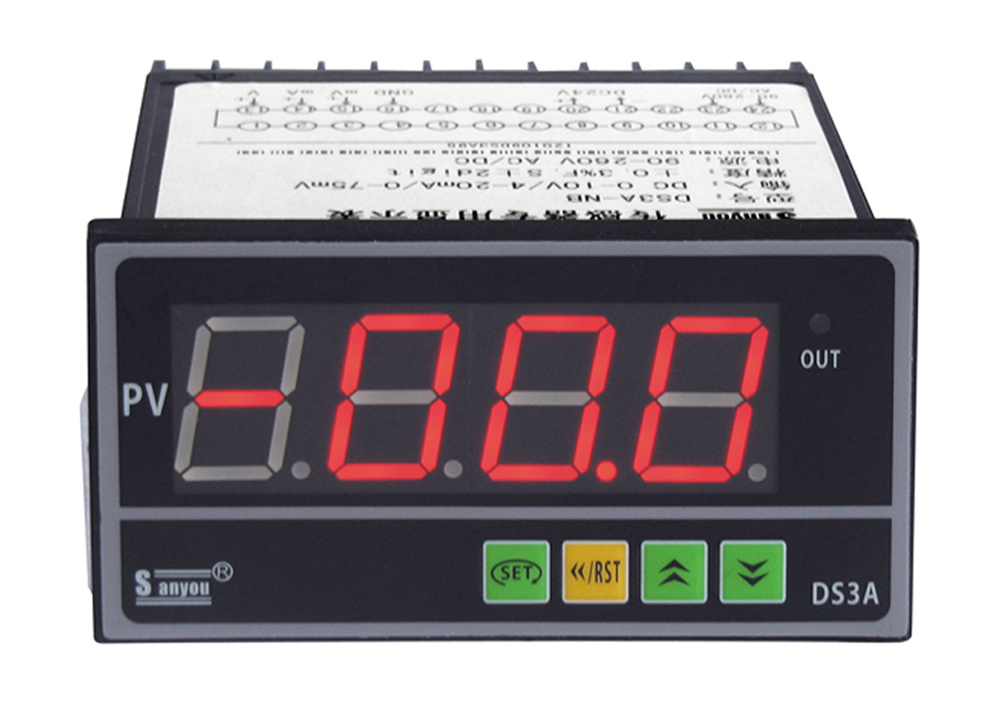 DSA series sensor display control table (DS3A)