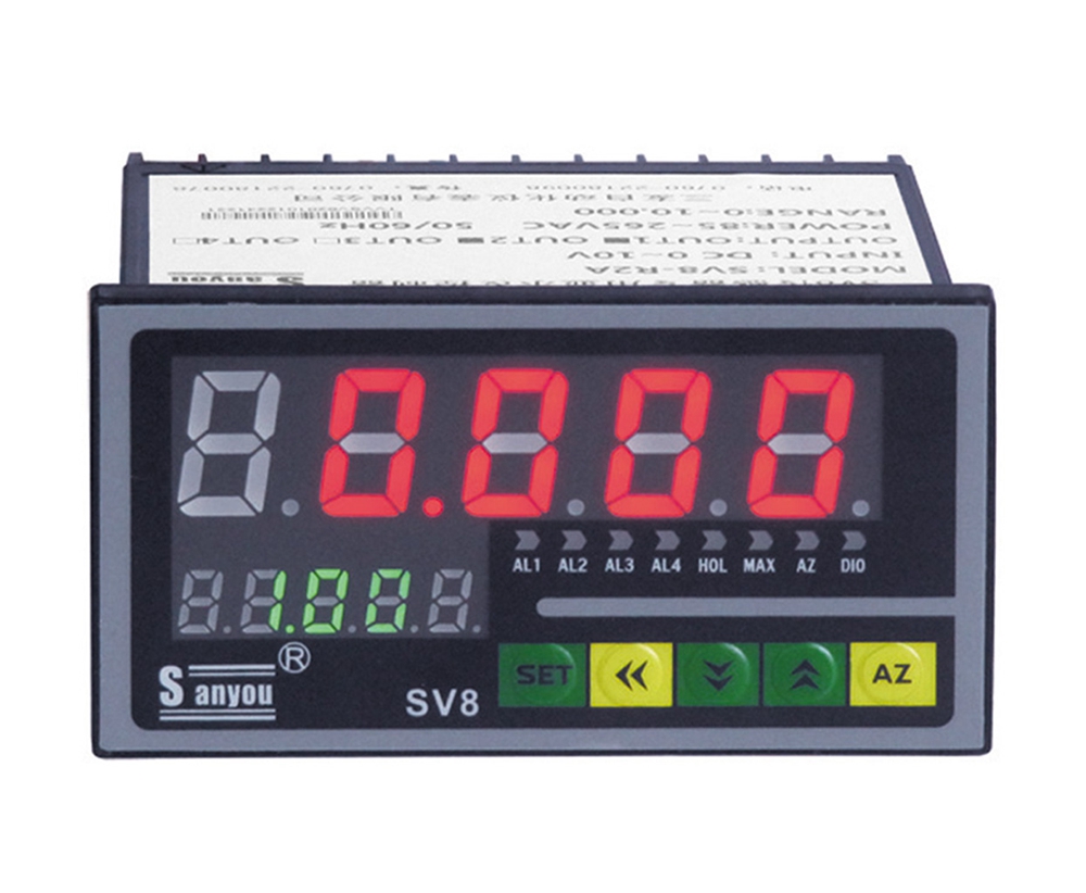 SV8 sensor display control table